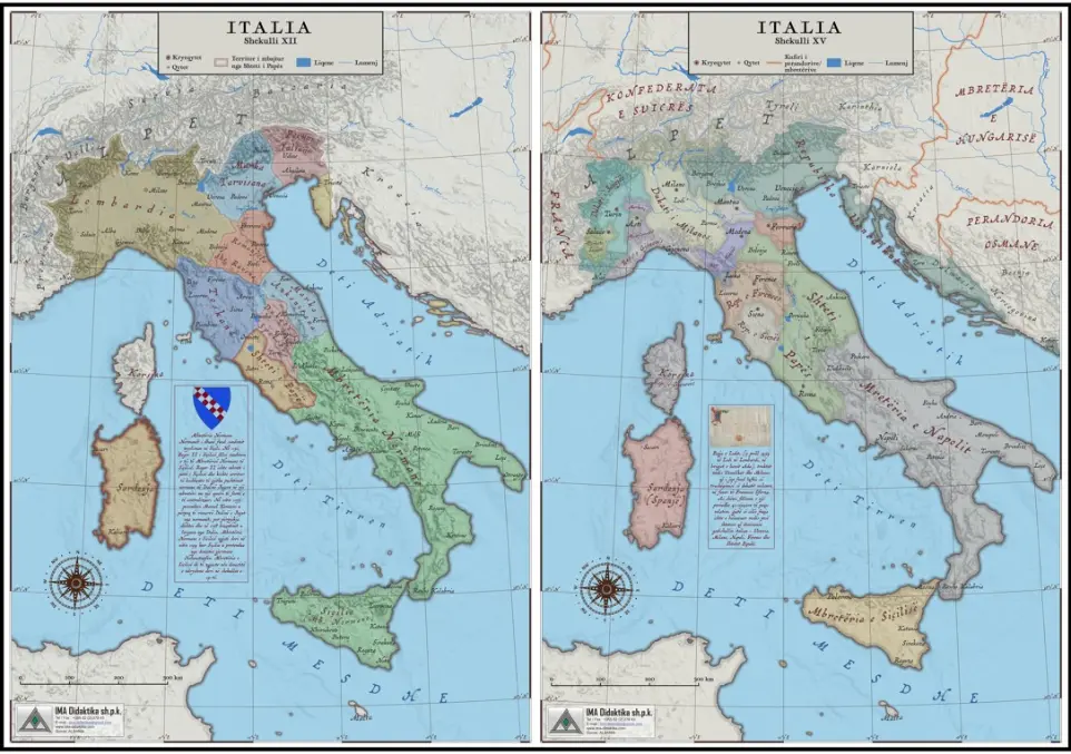 Italy XIV-XV Map